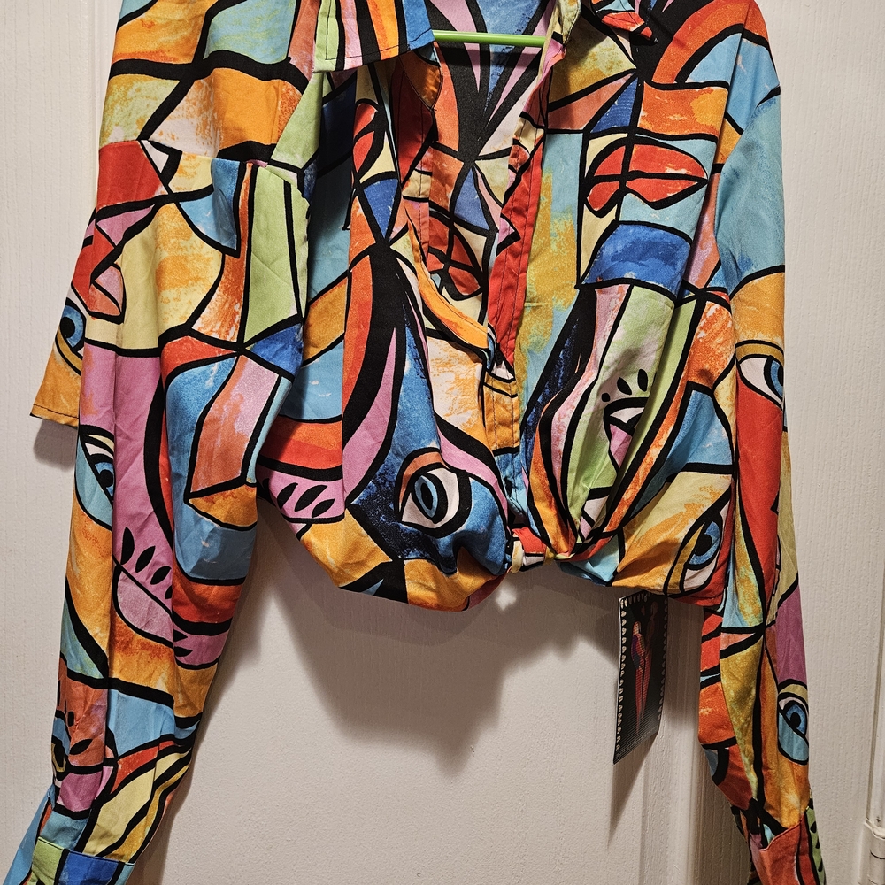 Live 4 Truth Multicolor Abstract Blouse
